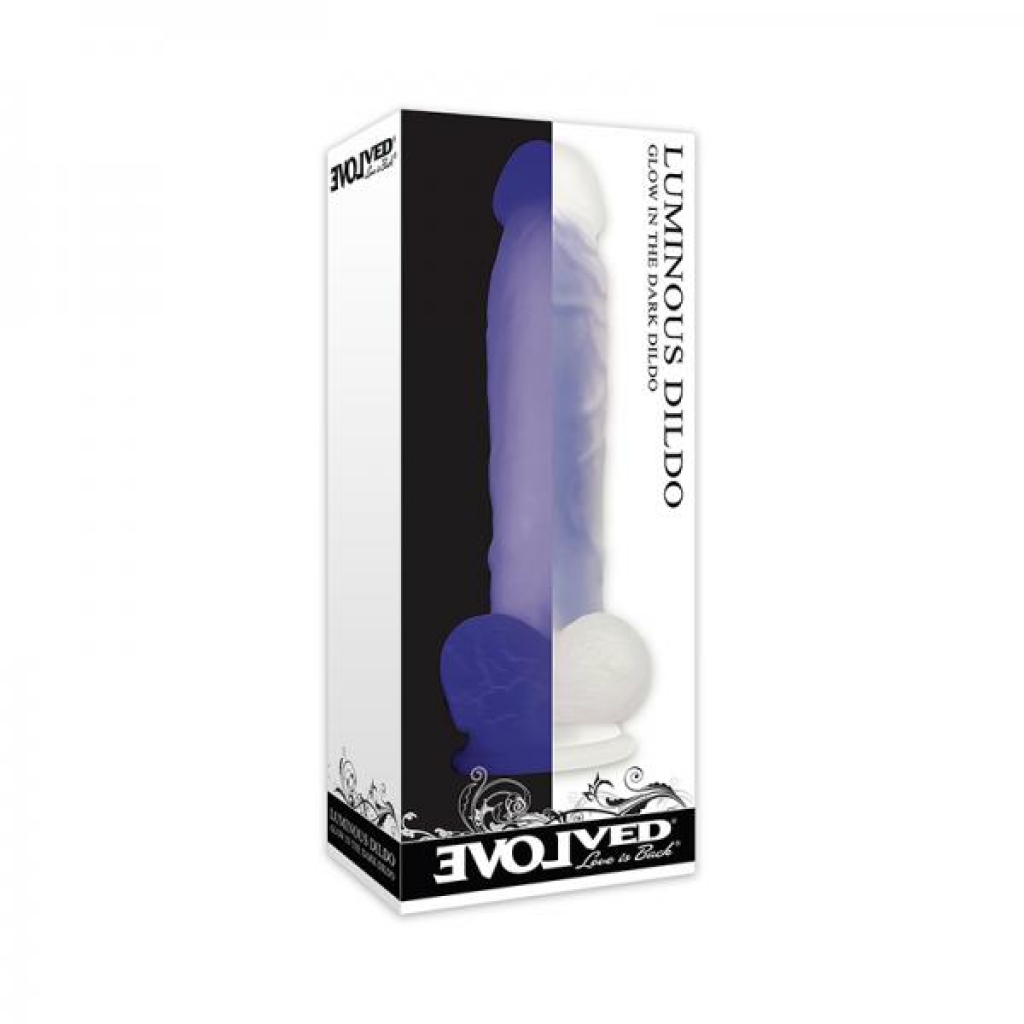 Evolved Luminous Dildo Purple - Realistic Dildos & Dongs