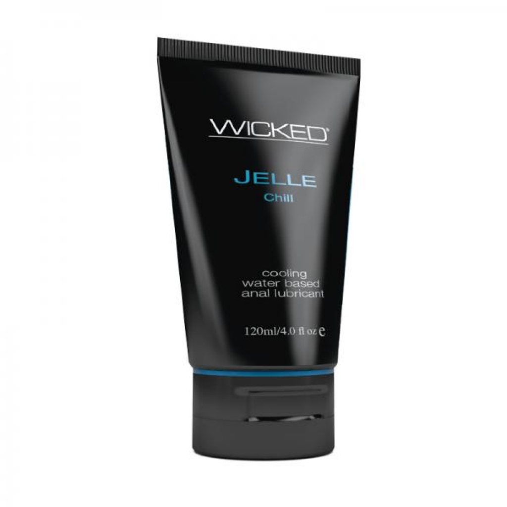 Wicked Jelle Anal Gel Cooling Sensation Lubricant 4oz Tube - Lubricants