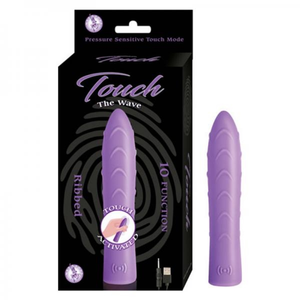Touch The Wave  Pressure Sensitive 10 Function Rechargeable Waterproof Lavender - Modern Vibrators