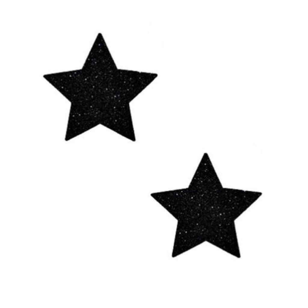 Neva Nude Pasty Starry Night Glitter Malice Black Set Of 6 - Pasties, Tattoos & Accessories