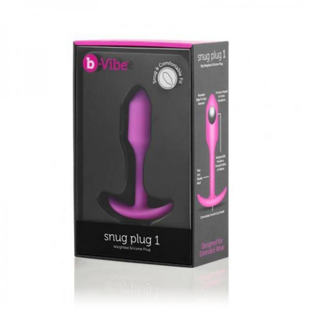 B-vibe Snug Plug 1 Fuchsia - Anal Plugs