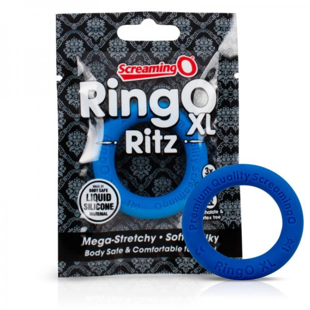 Screaming O Ringo Ritz Xl - Blue - Classic Penis Rings