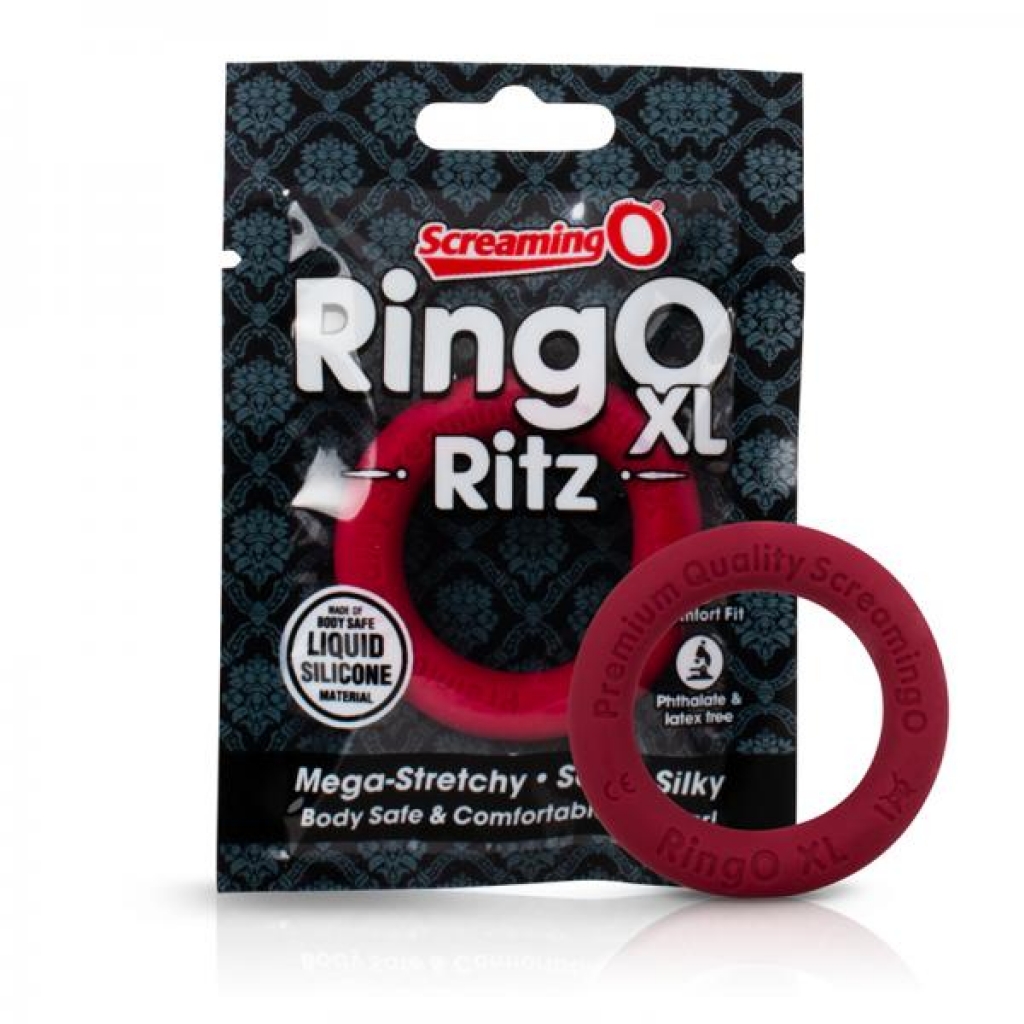 Screaming O Ringo Ritz Xl - Red - Classic Penis Rings