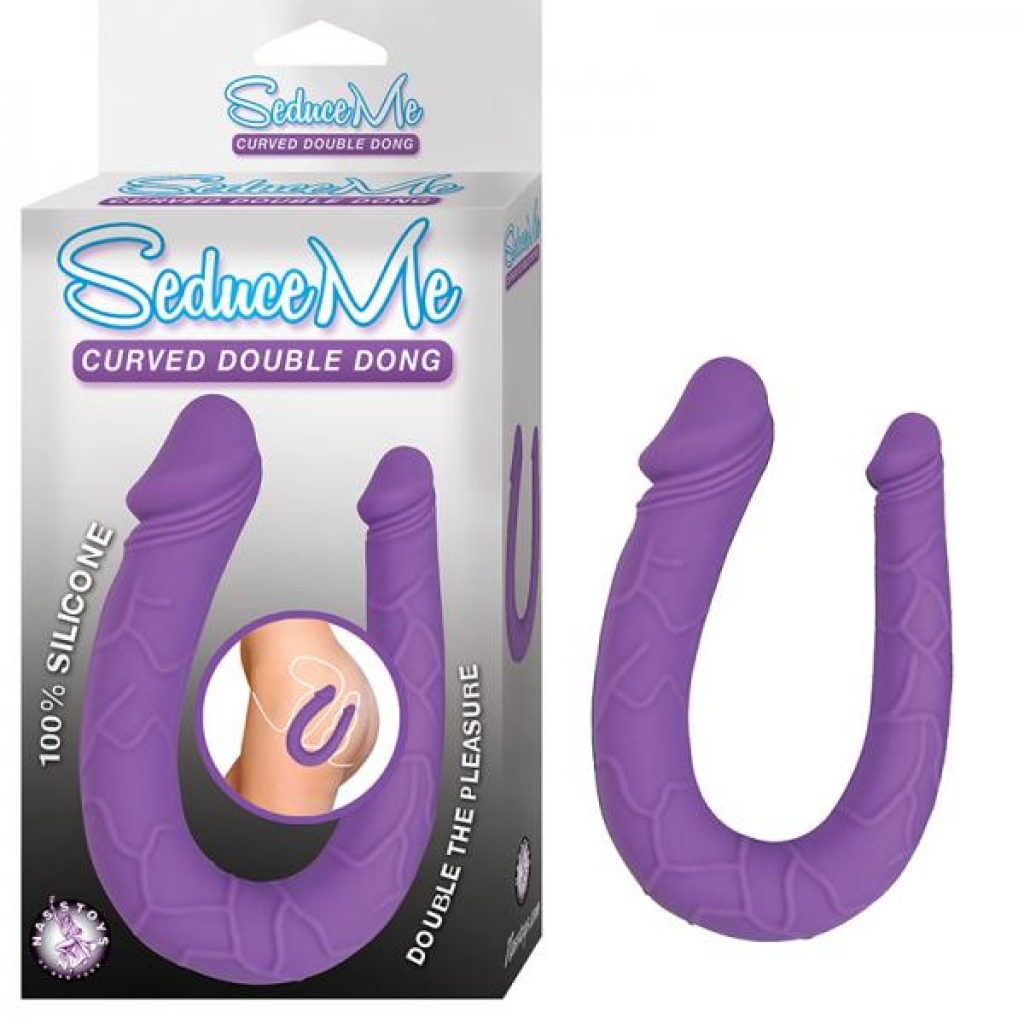 Seduce Me Curved Double Dong Purple - Double Dildos