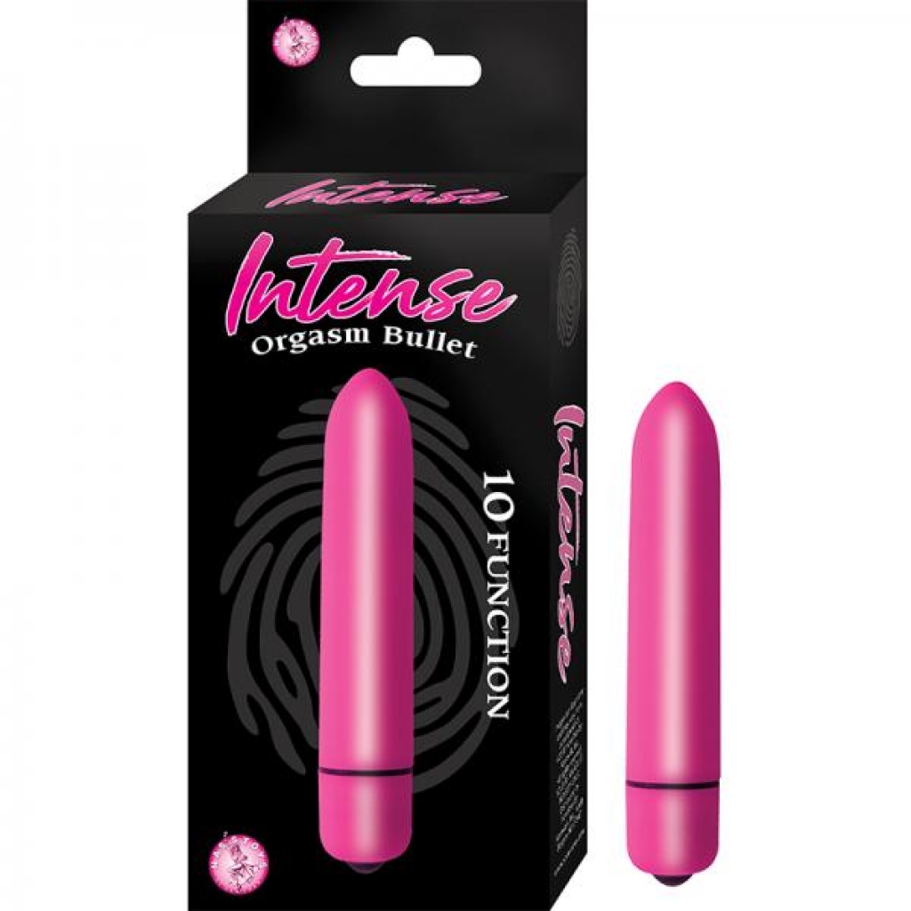 Intense Orgasm Bullet 10 Function Waterproof Pink - Bullet Vibrators