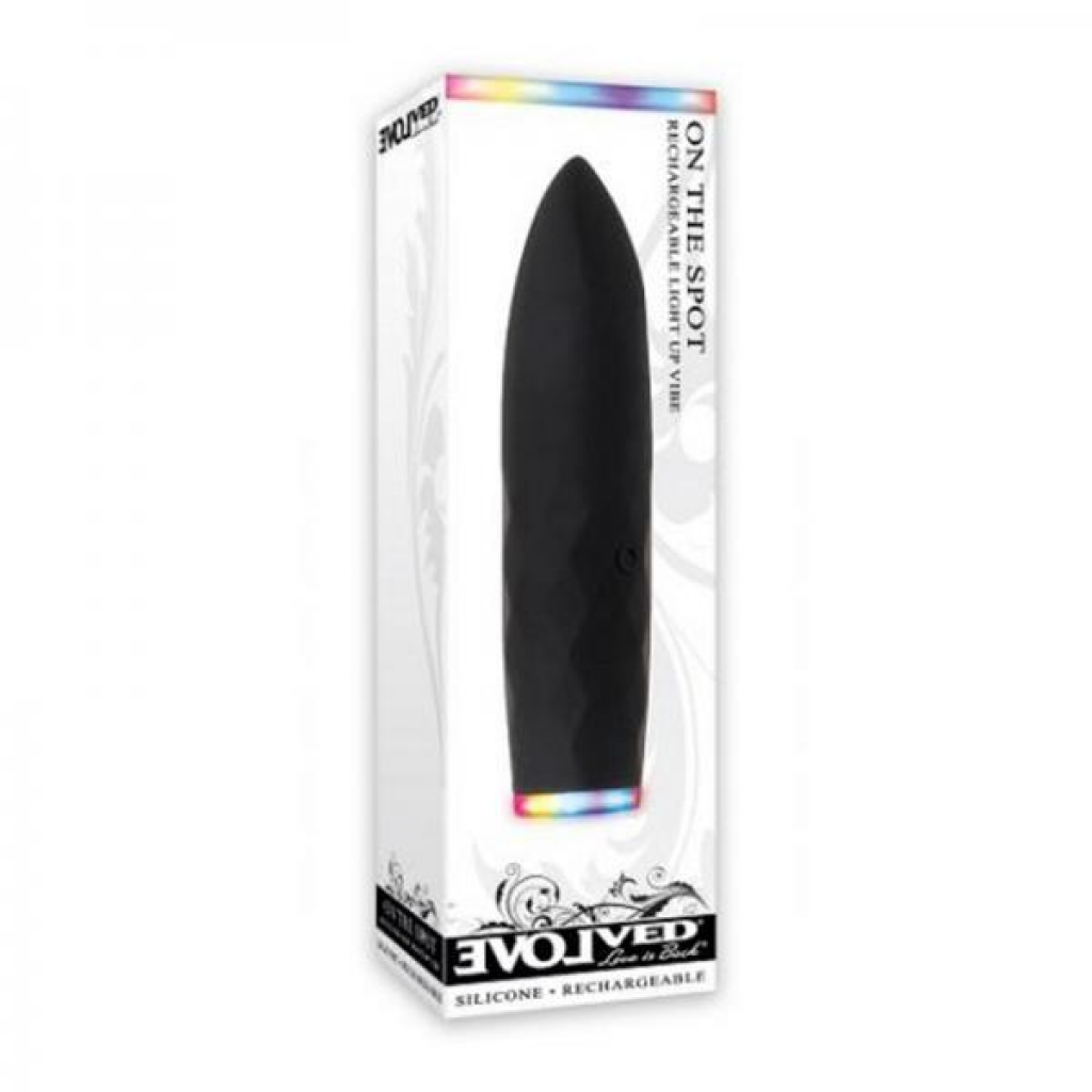 Evolved On The Spot Bullet 7 Function Rechargable Silicone Waterproof Black - Bullet Vibrators