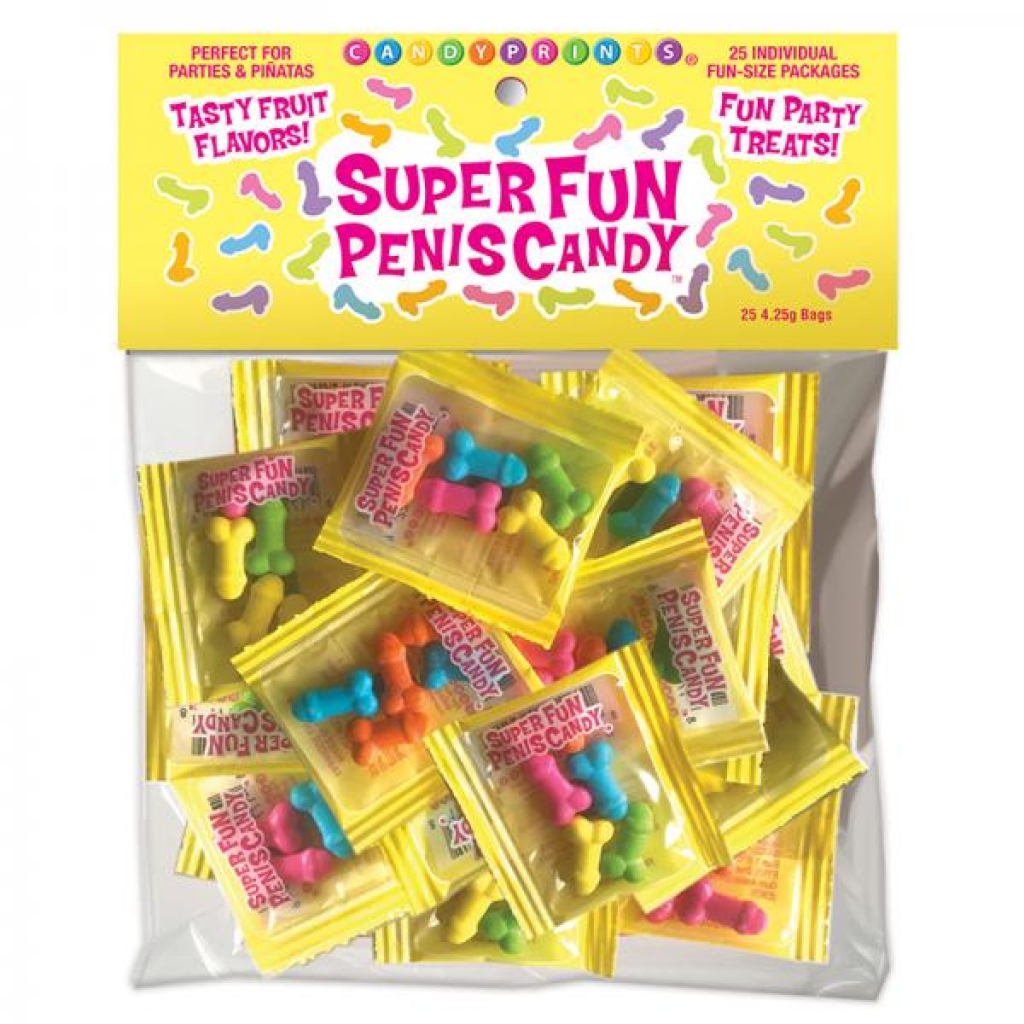 Super Fun Penis Candy, Bag Of 25 - Adult Candy and Erotic Foods