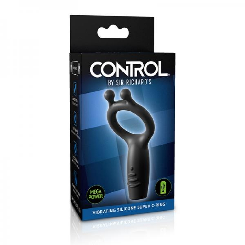 Sir Richard's Control Vibrating Silicone Super C-ring - Couples Vibrating Penis Rings