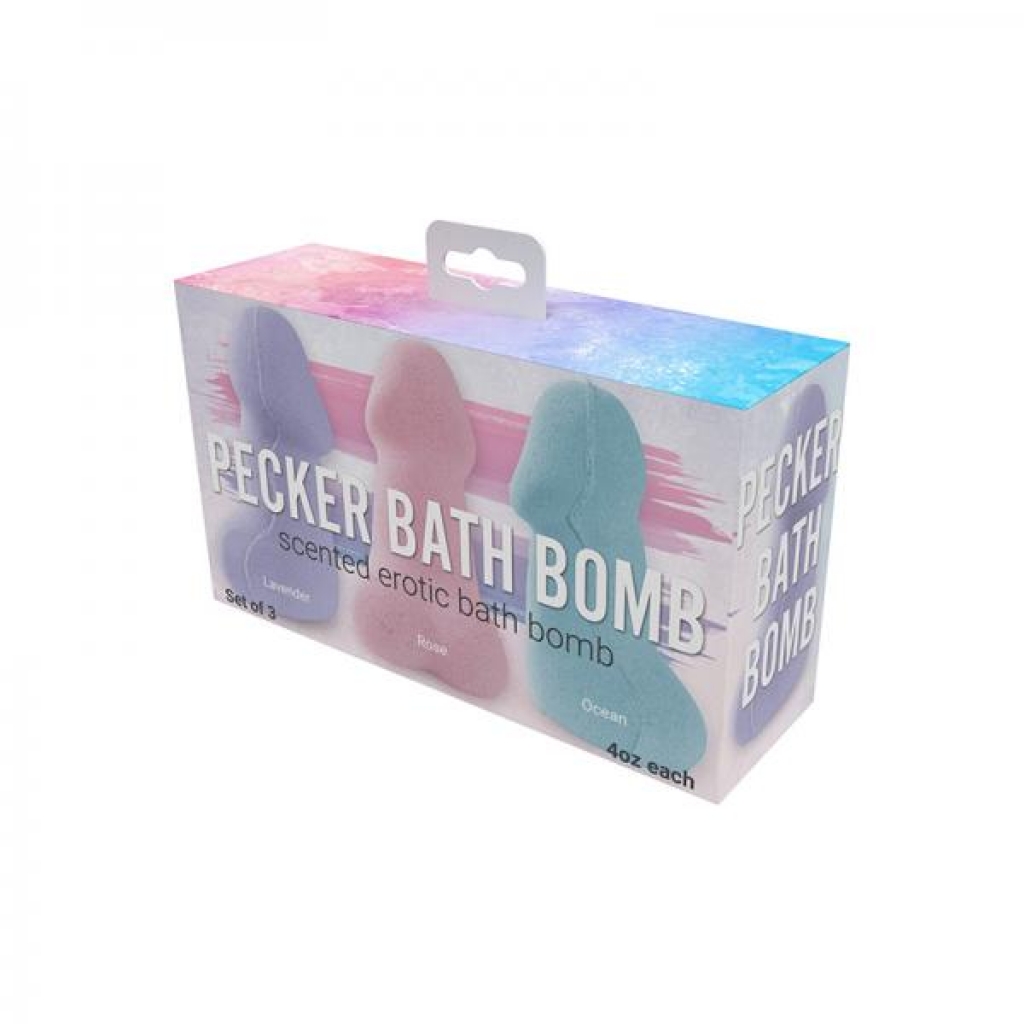 Pecker Bath Bomb - 3pk. Jasmine Scented - Bath & Shower