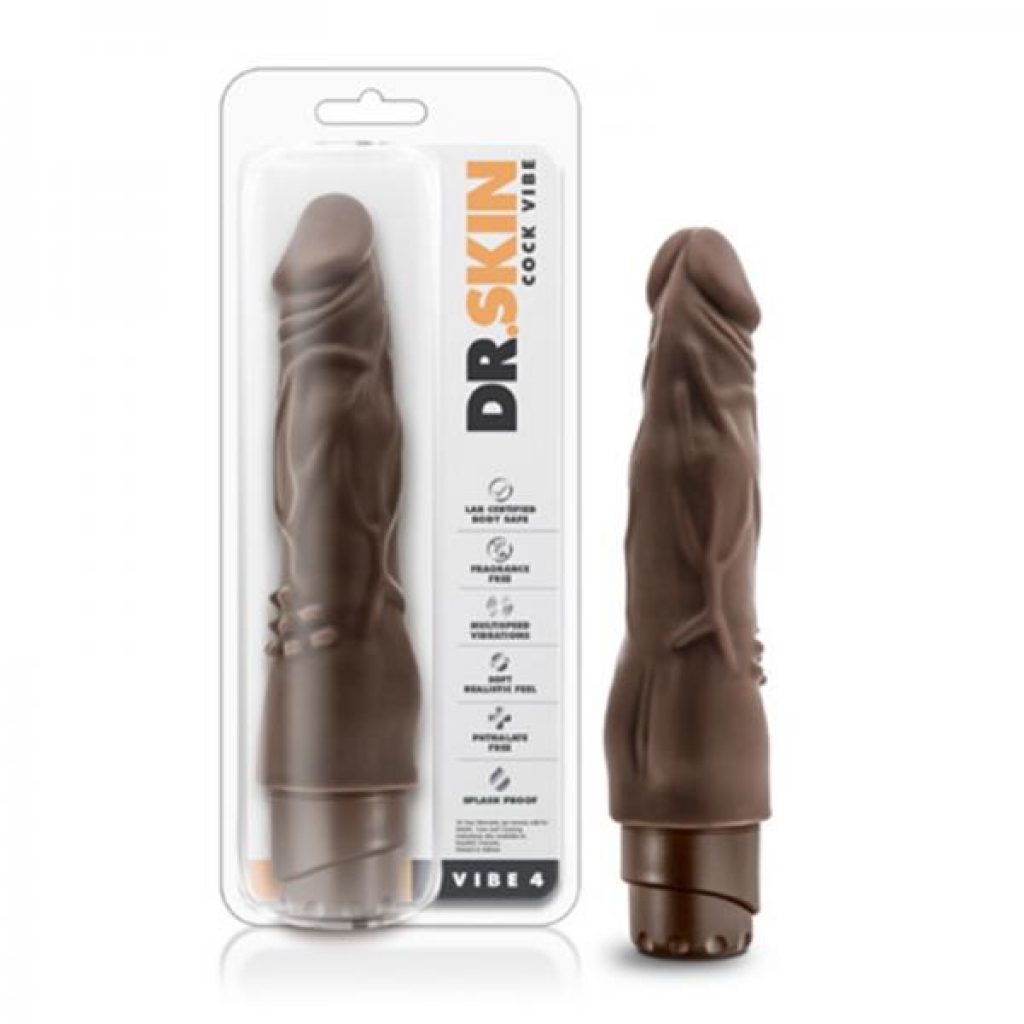 Dr. Skin - Cock Vibe - Vibe 4 - Chocolate - Realistic