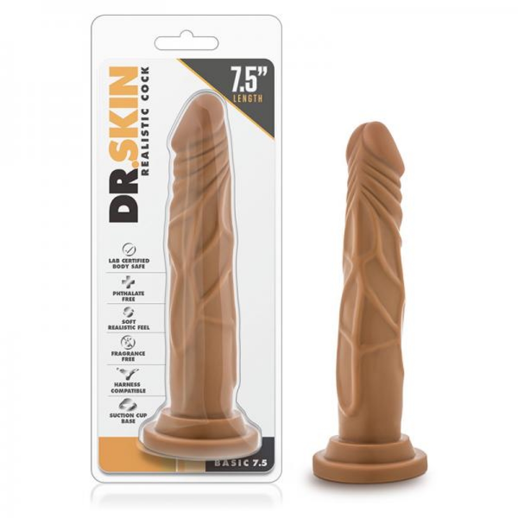Dr. Skin - Realistic Cock - Basic 7.5 - Mocha - Realistic Dildos & Dongs