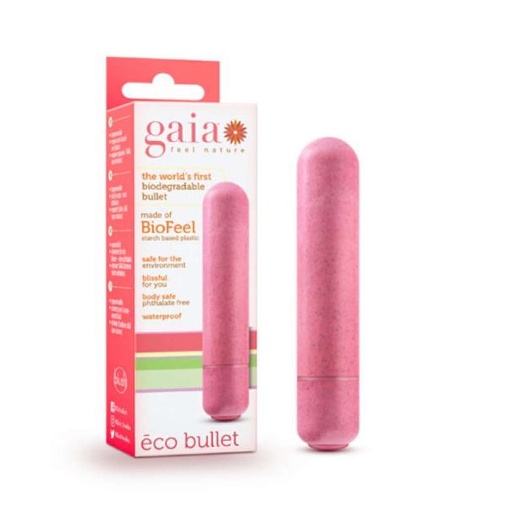 Gaia - 1 Speed Aaa Eco Bullet - Coral - Bullet Vibrators