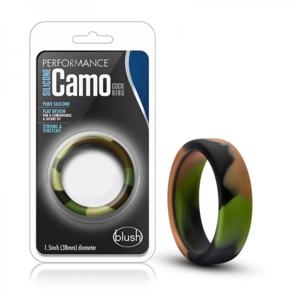 Performance - Silicone Camo Cock Ring - Green Camoflauge - Classic Penis Rings