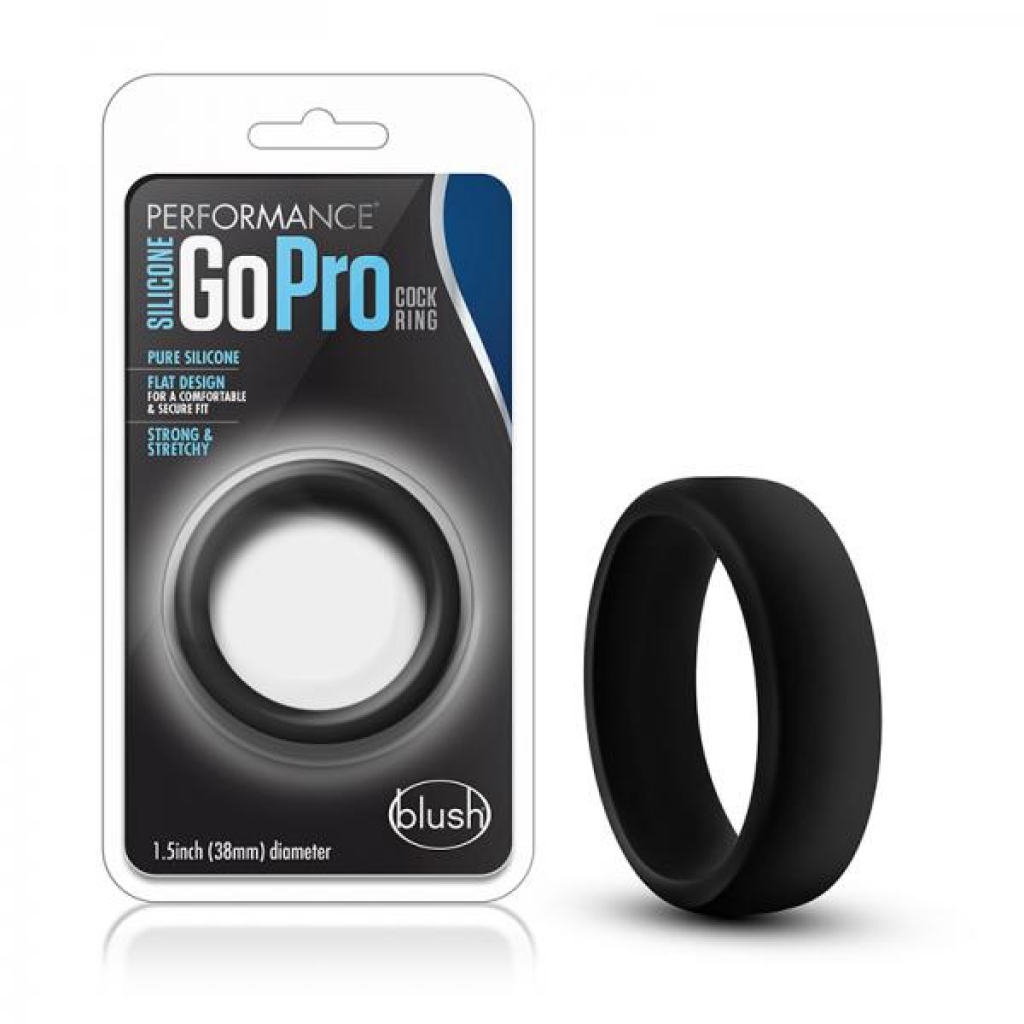 Performance - Silicone Go Pro Cock Ring - Black - Couples Vibrating Penis Rings