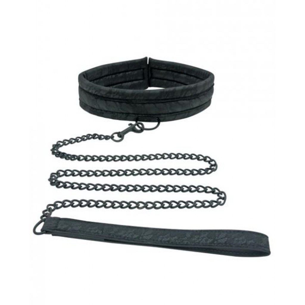 Midnight Lace Collar And Leash Black - Collars & Leashes