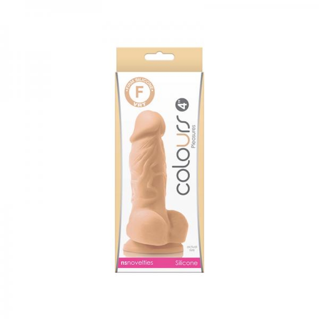 Colours Pleasures 4in White - Realistic Dildos & Dongs