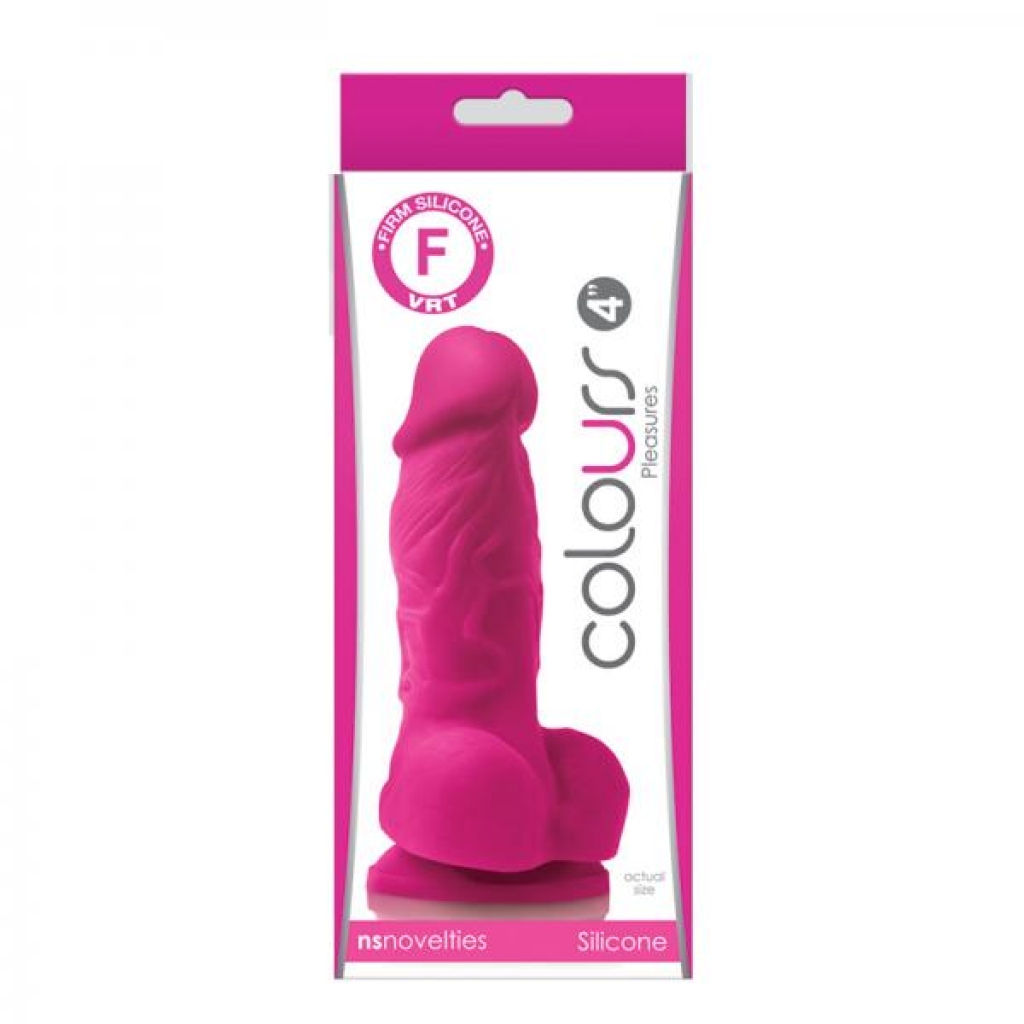 Colours Pleasures 4in Pink - Realistic Dildos & Dongs