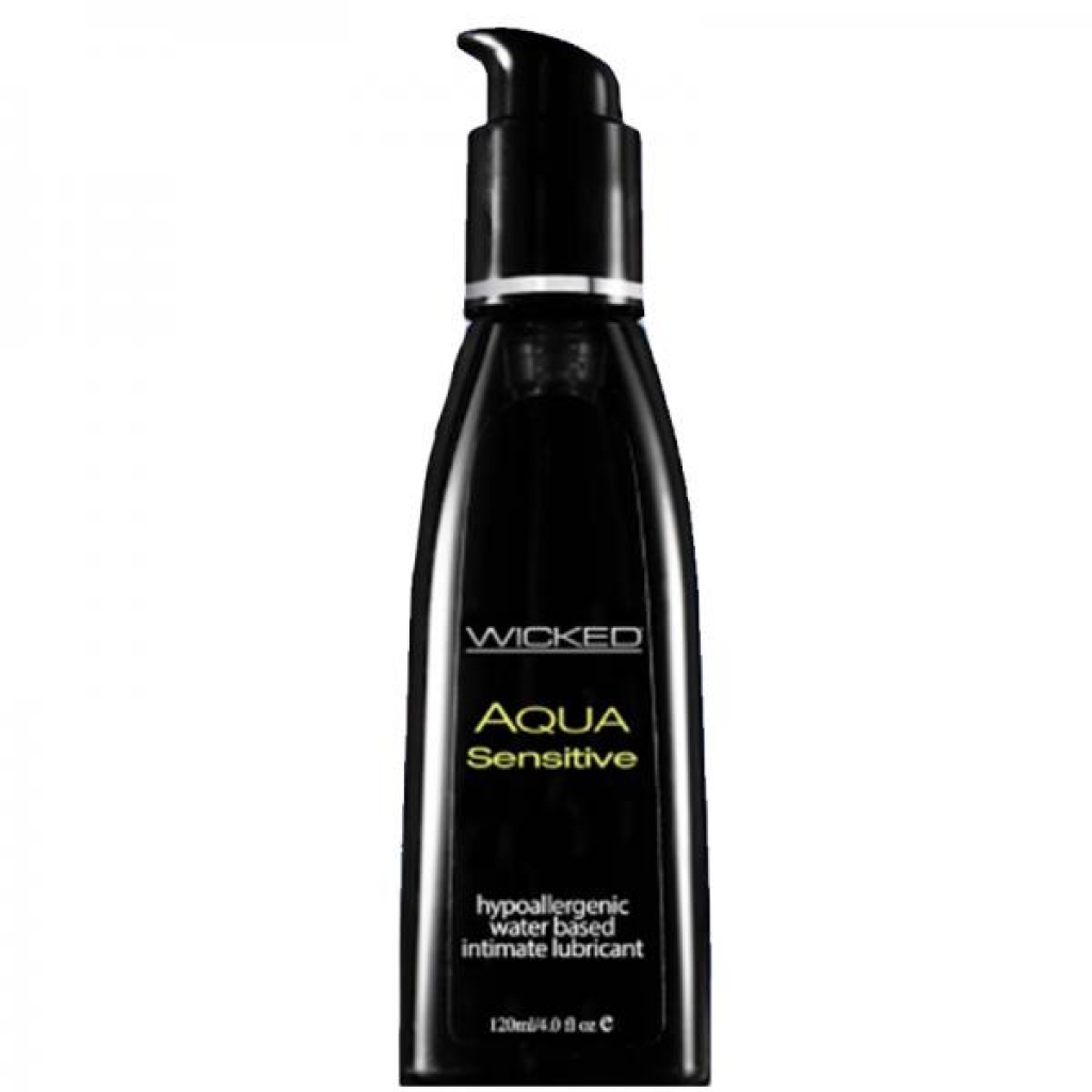 Wicked Aqua Sensitive Waterbased Hypoallergenic Unscented Lube 8oz - Lubricants