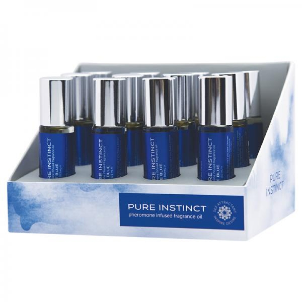 Pure Instinct Pheromone Fragrance Oil True Blue Roll On Display Of 12 - Fragrance & Pheromones