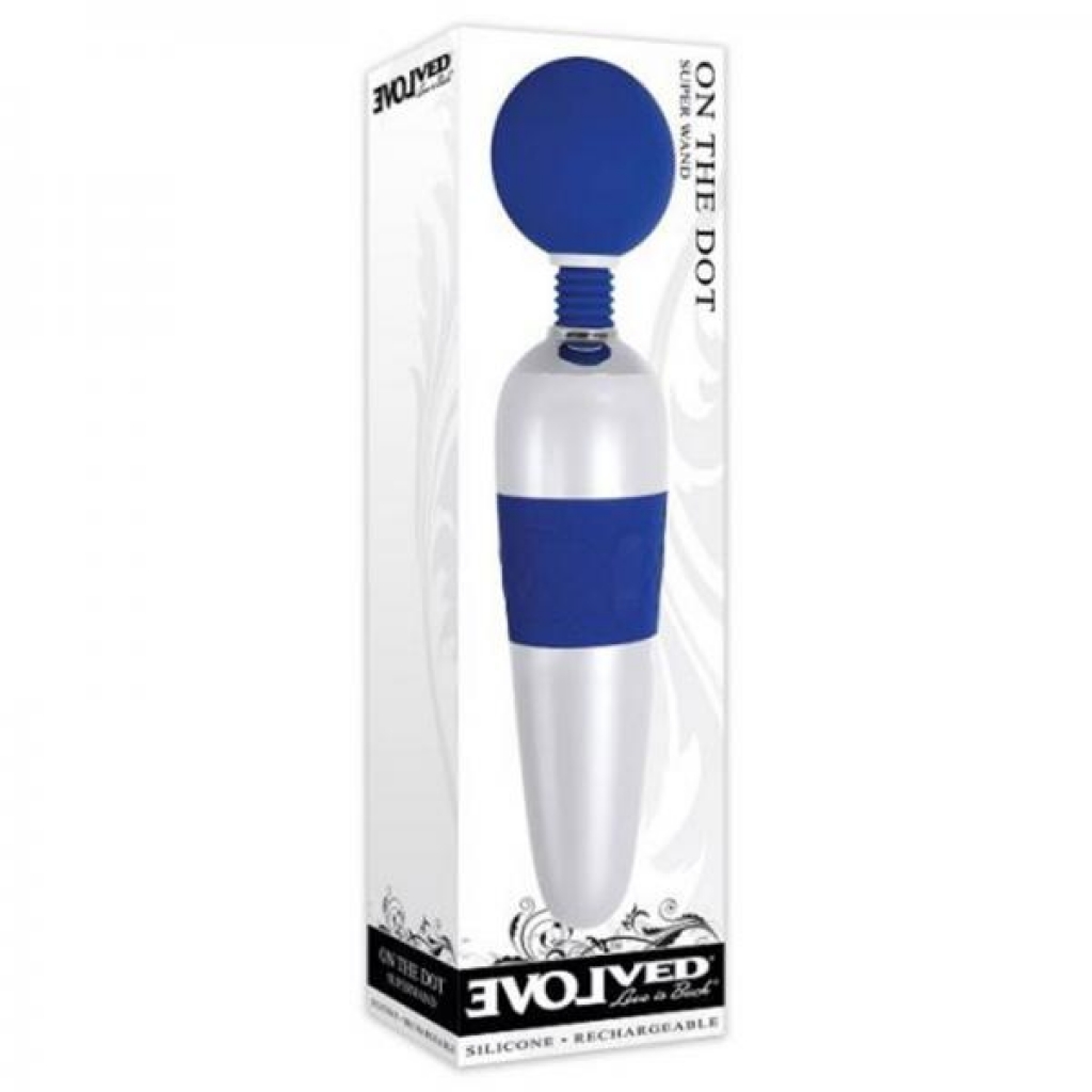 Evolved On The Dot Wand 7 Vibrating Functions 4 Speeds Per Function Silicone Head Usb Rechargeable C - Body Massagers