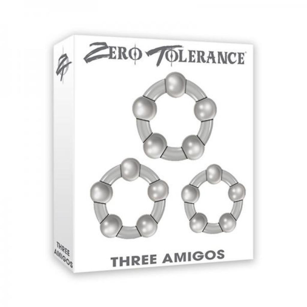 Zt Three Amigos Cock Ring Set Of 3 - Cock Ring Trios