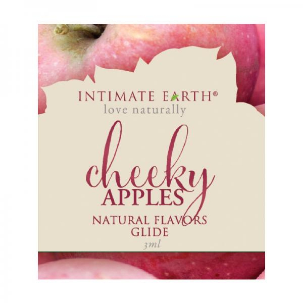 Intimate Earth Natural Flavor Glide Cheeky Apples .1oz - Lickable Body