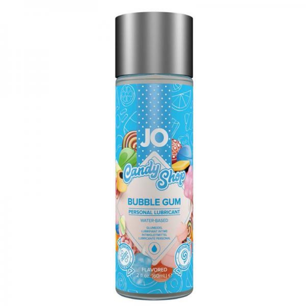 JO H20 Flavored Candy Shop Lubricant Bubble Gum 2oz - Lickable Body