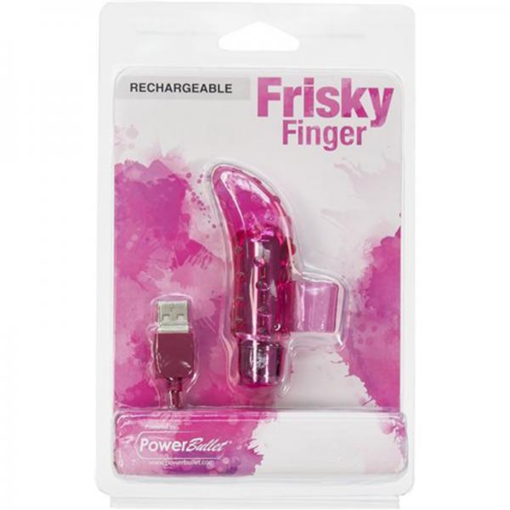 Frisky Finger Rechargeable Pink - Finger Vibrators