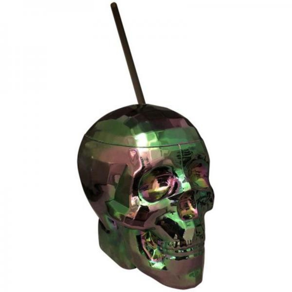 Oil Slick Skull Cup Multi-Color - Serving Ware