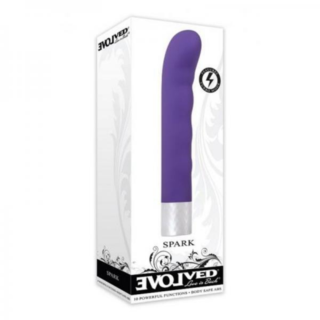 Evolved Spark Purple 10 Speed And Functions With Turbo Boost Mode Waterproof - G-Spot Vibrators