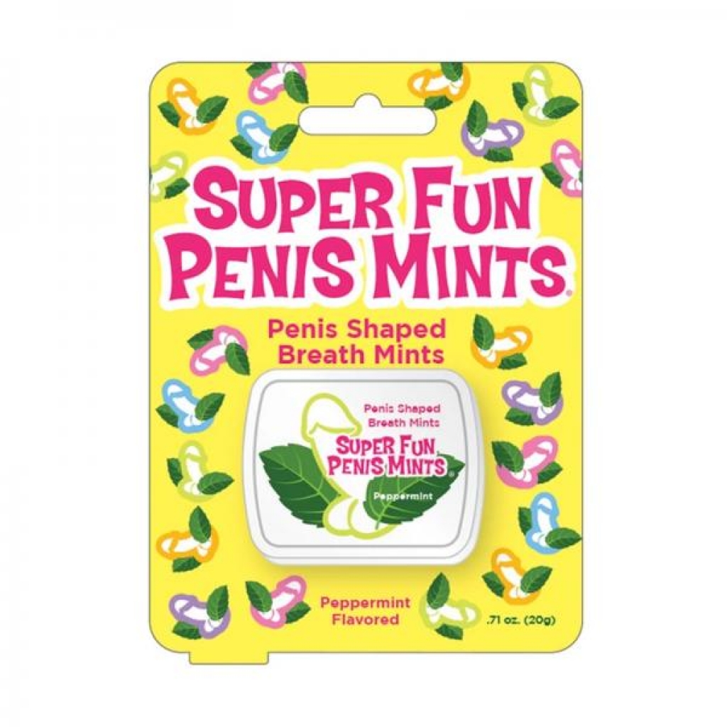 Super Fun Penis Shaped Breath Mints .71oz - Adult Candy and Erotic Foods