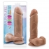 Au Naturel 9.5 Inches Dildo with Suction Cup Mocha Tan - Realistic Dildos & Dongs