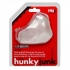Hunkyjunk Clutch Cock & Ball Sling Ice Clear - Mens Cock & Ball Gear