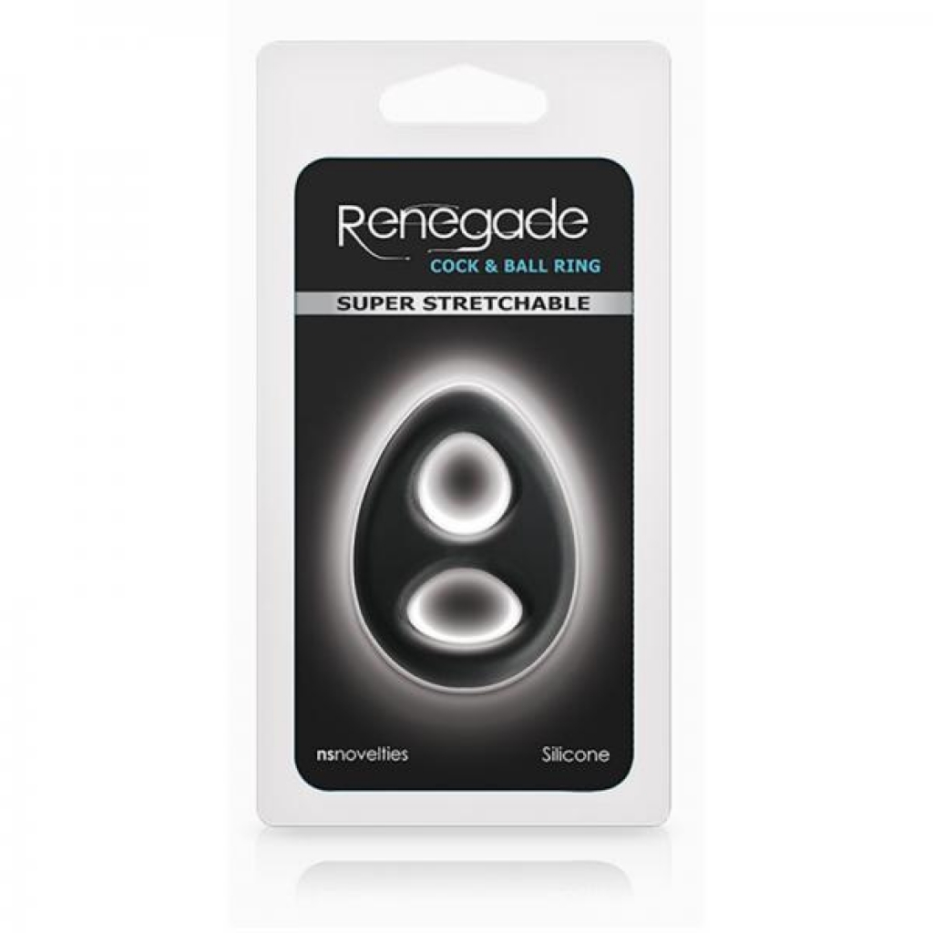 Renegade Romeo Ring Black - Mens Cock & Ball Gear