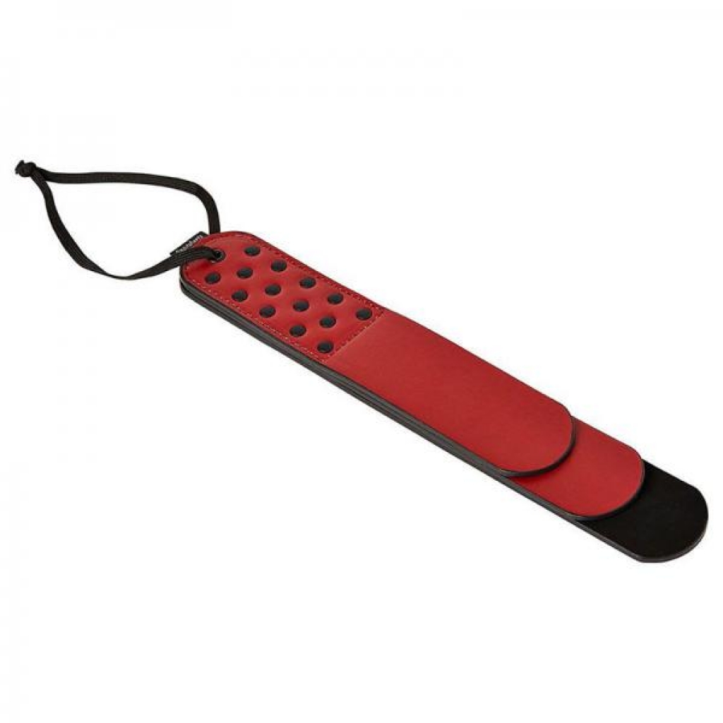 Sportsheets Saffron Layer Paddle Black Red - Paddles