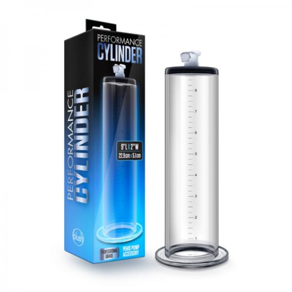 Performance - 9in X 2in Penis Pump Cylinder - Clear - Penis Pumps