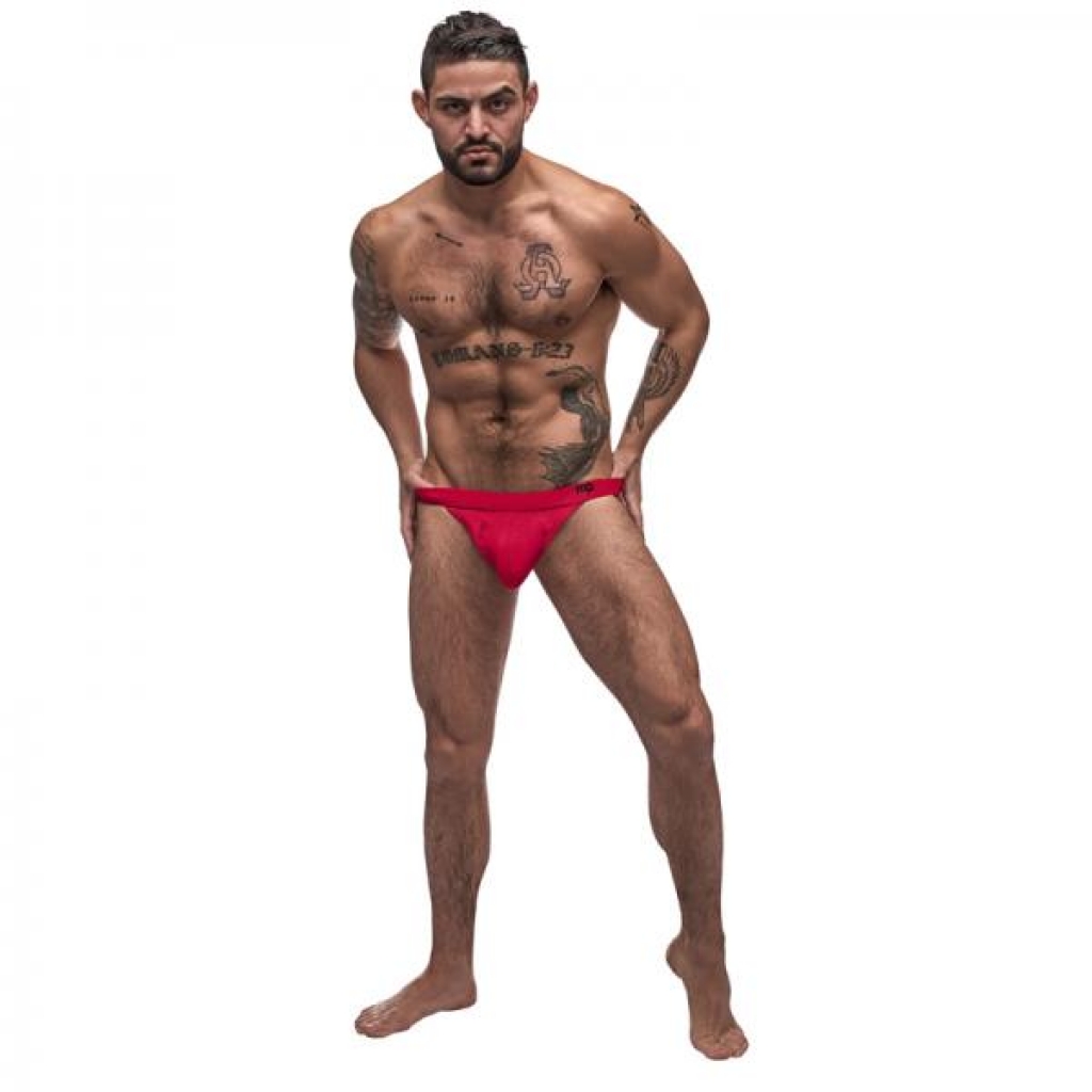 Male Power Pure Comfort Modal Sport Jock Red Lx - Mens Underwear