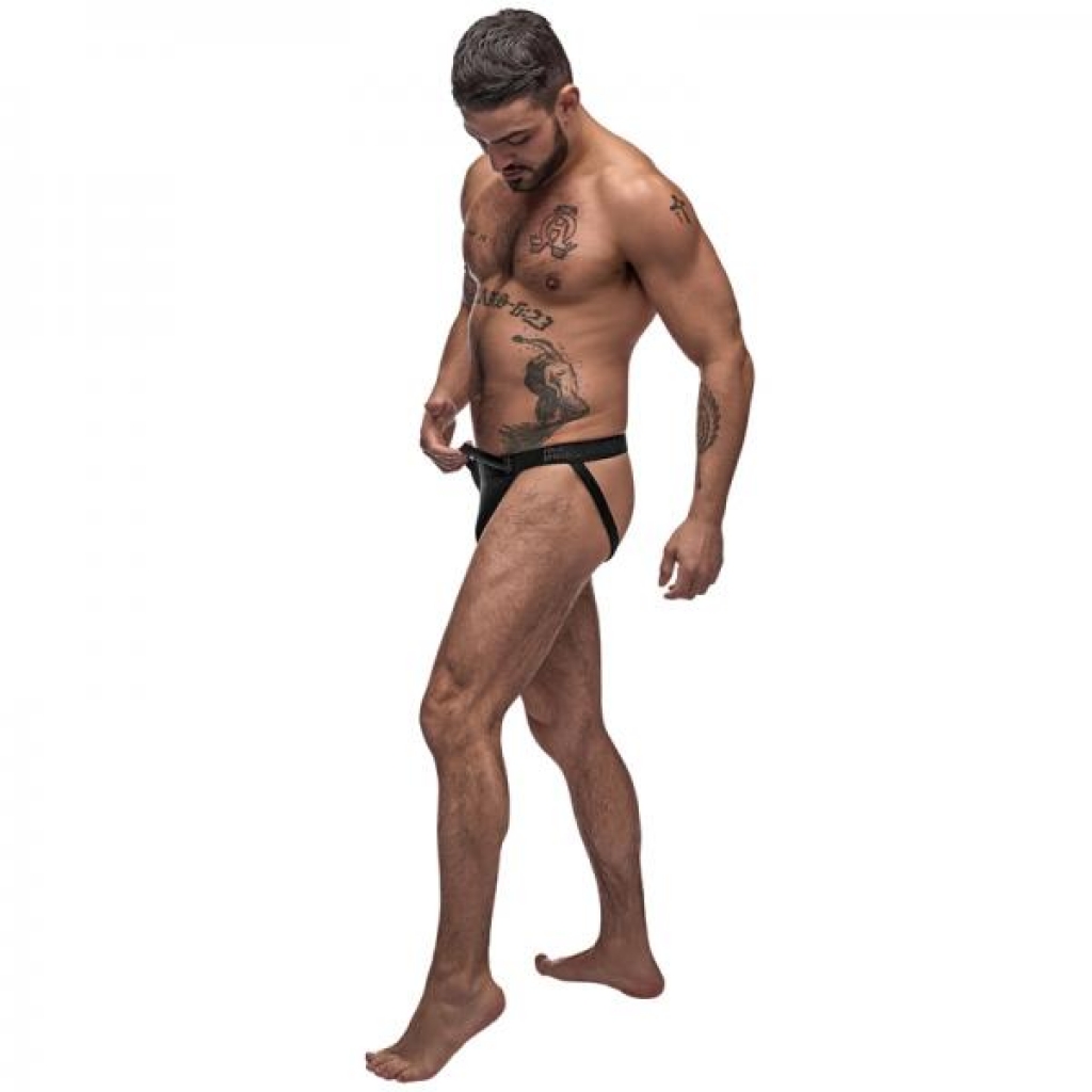 Male Power Grip & Rip Rip Off Jock Black Sm - Mens Underwear