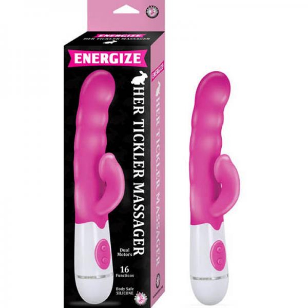 Energize Her Tickler Massager Pink - Rabbit Vibrators