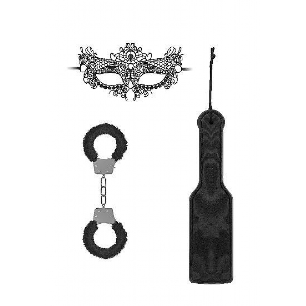 Ouch! - Introductory Bondage Kit #3 - Black - BDSM Kits