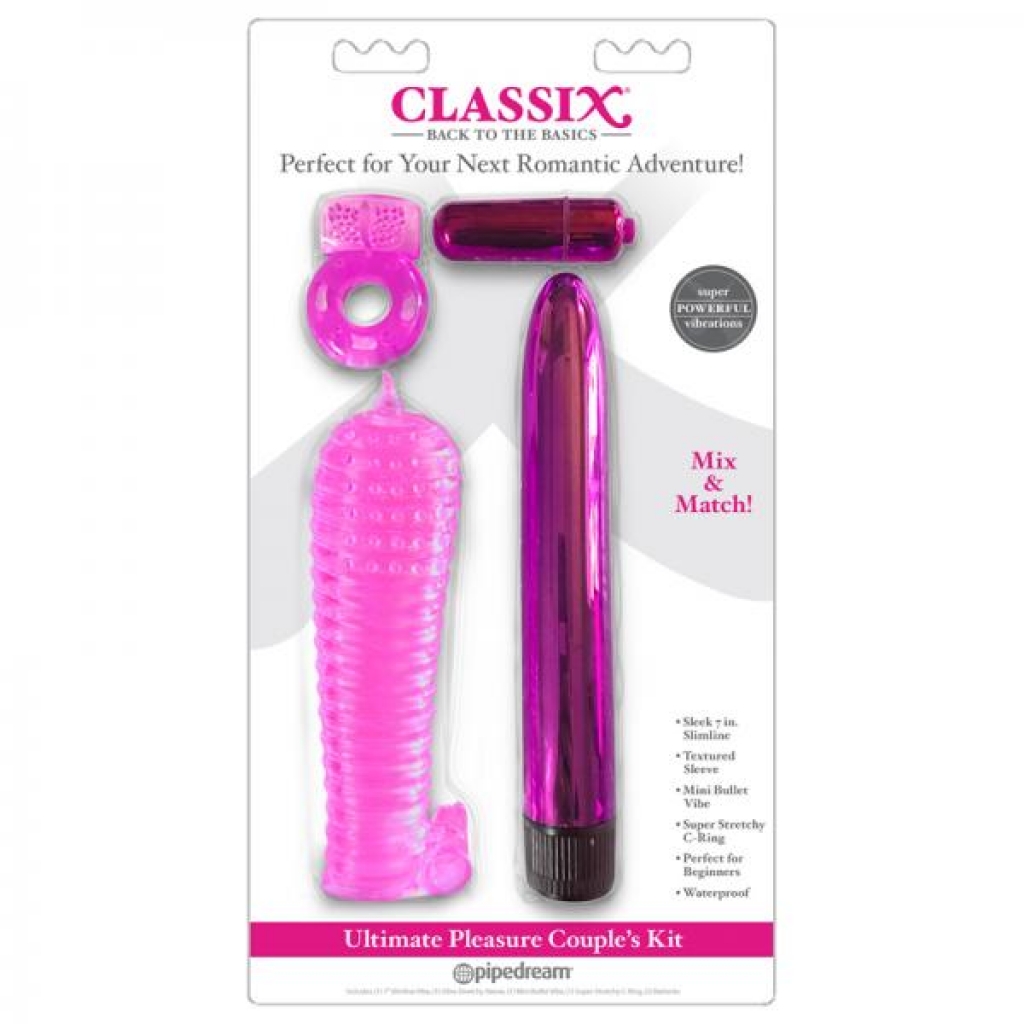 Classix Ultimate Pleasure Couples Kit,pink - Kits & Sleeves