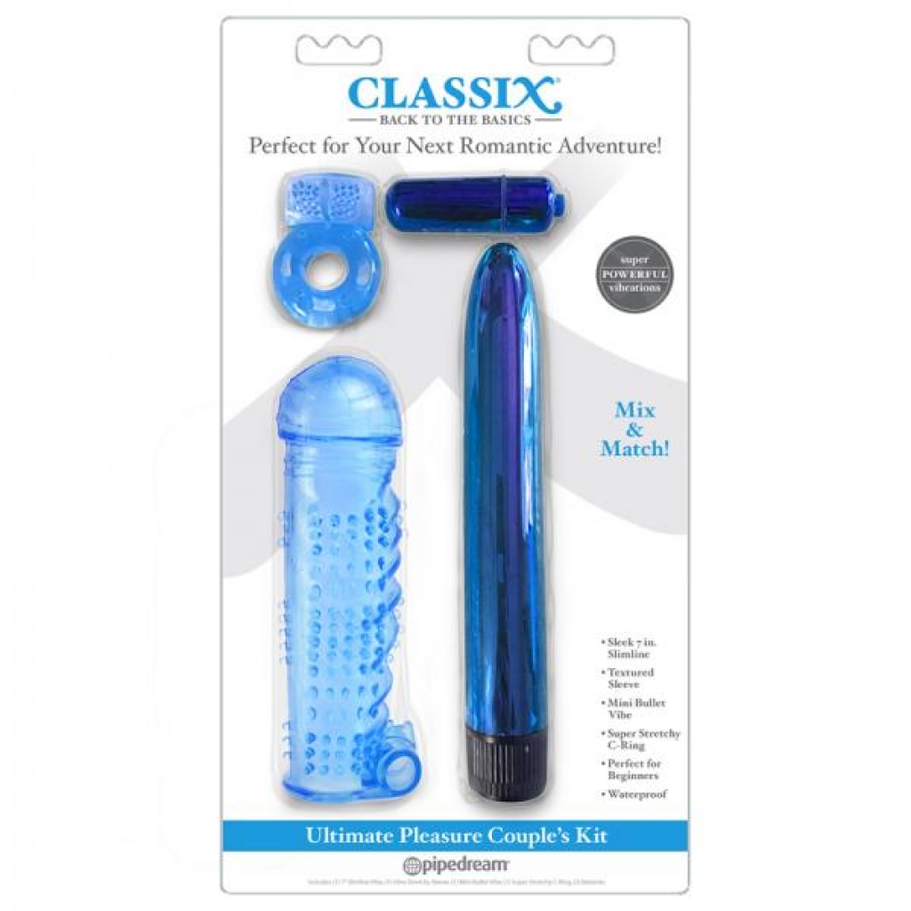Classix Ultimate Pleasure Couples Kit,blue - Kits & Sleeves