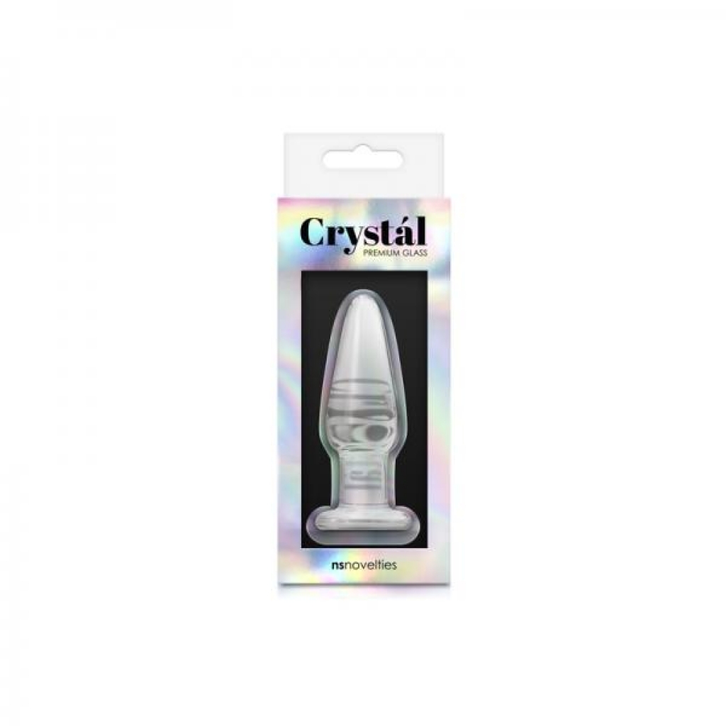 Crystal Tapered Plug Small Clear - Anal Plugs