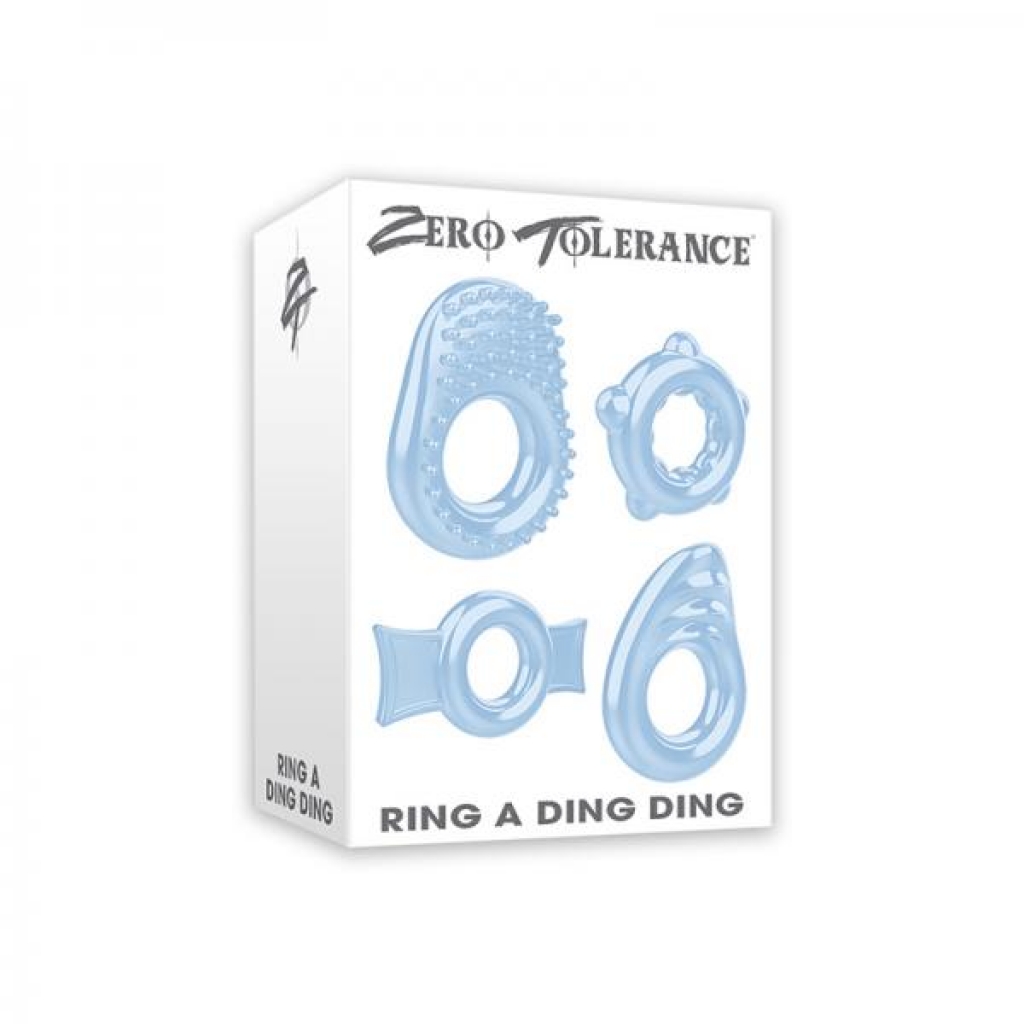 Zt Ring A Ding Ding Cock Ring Set Of 4 - Cock Ring Trios