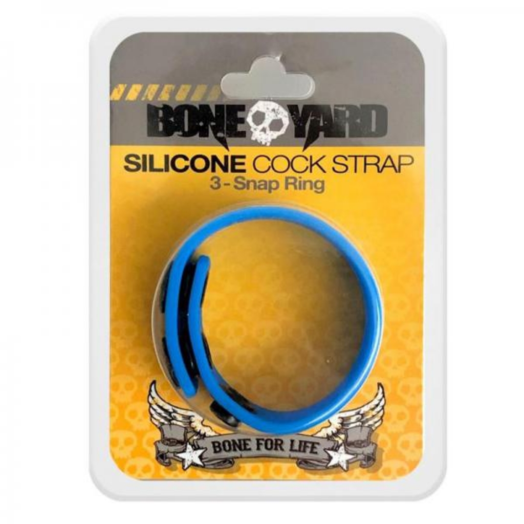 Boneyard Cock Strap Blue - Adjustable & Versatile Penis Rings
