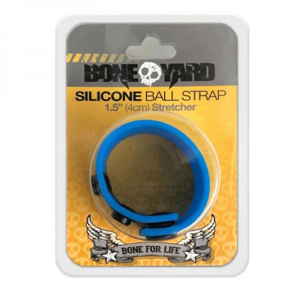 Boneyard Ball Strap Blue - Adjustable & Versatile Penis Rings