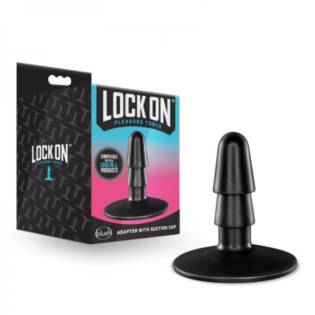 Lock On - Adapter With Suction Cup - Black - Batteries & Chargers