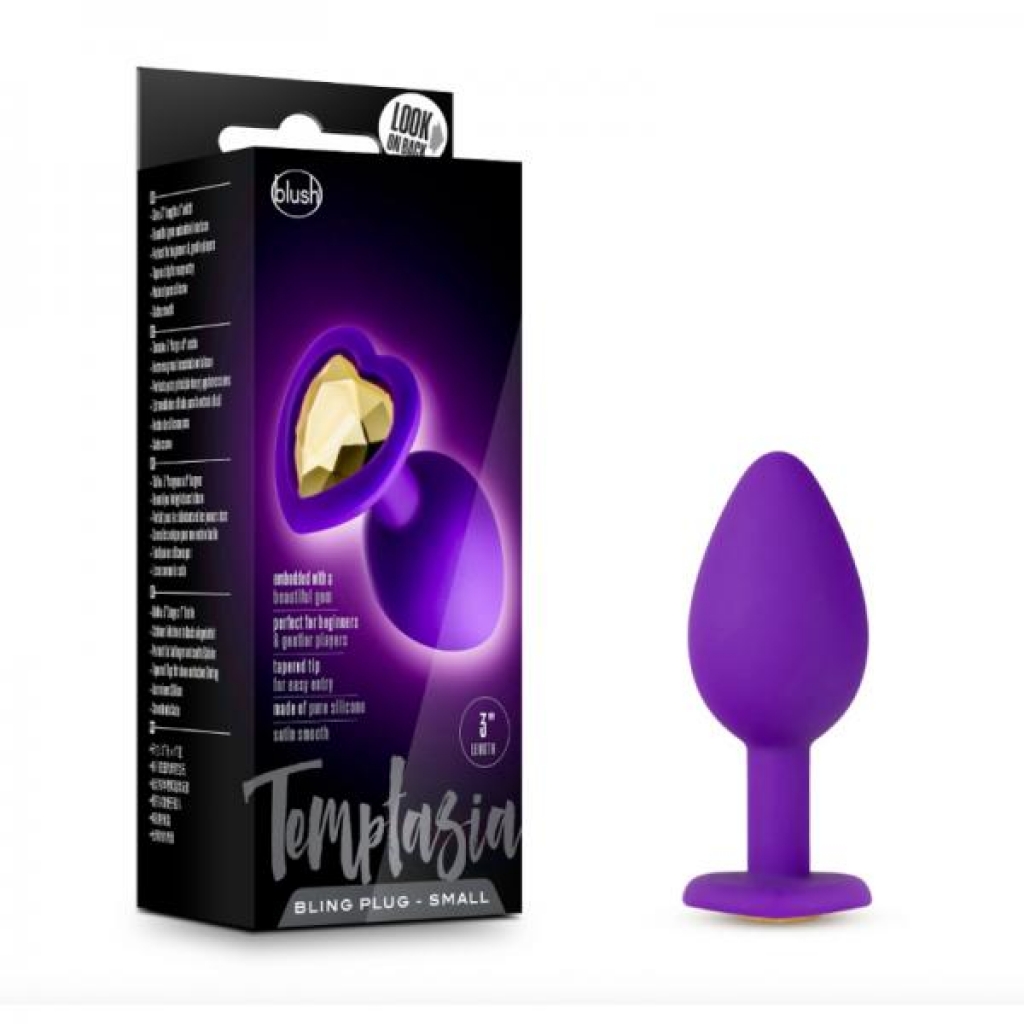 Temptasia - Bling Plug Small - Purple - Anal Plugs