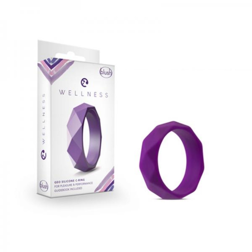 Wellness - Geo C Ring - Purple - Stimulating Penis Rings