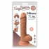Easy Riders 7in Dual Density Silicone Dong With Balls - Realistic Dildos & Dongs